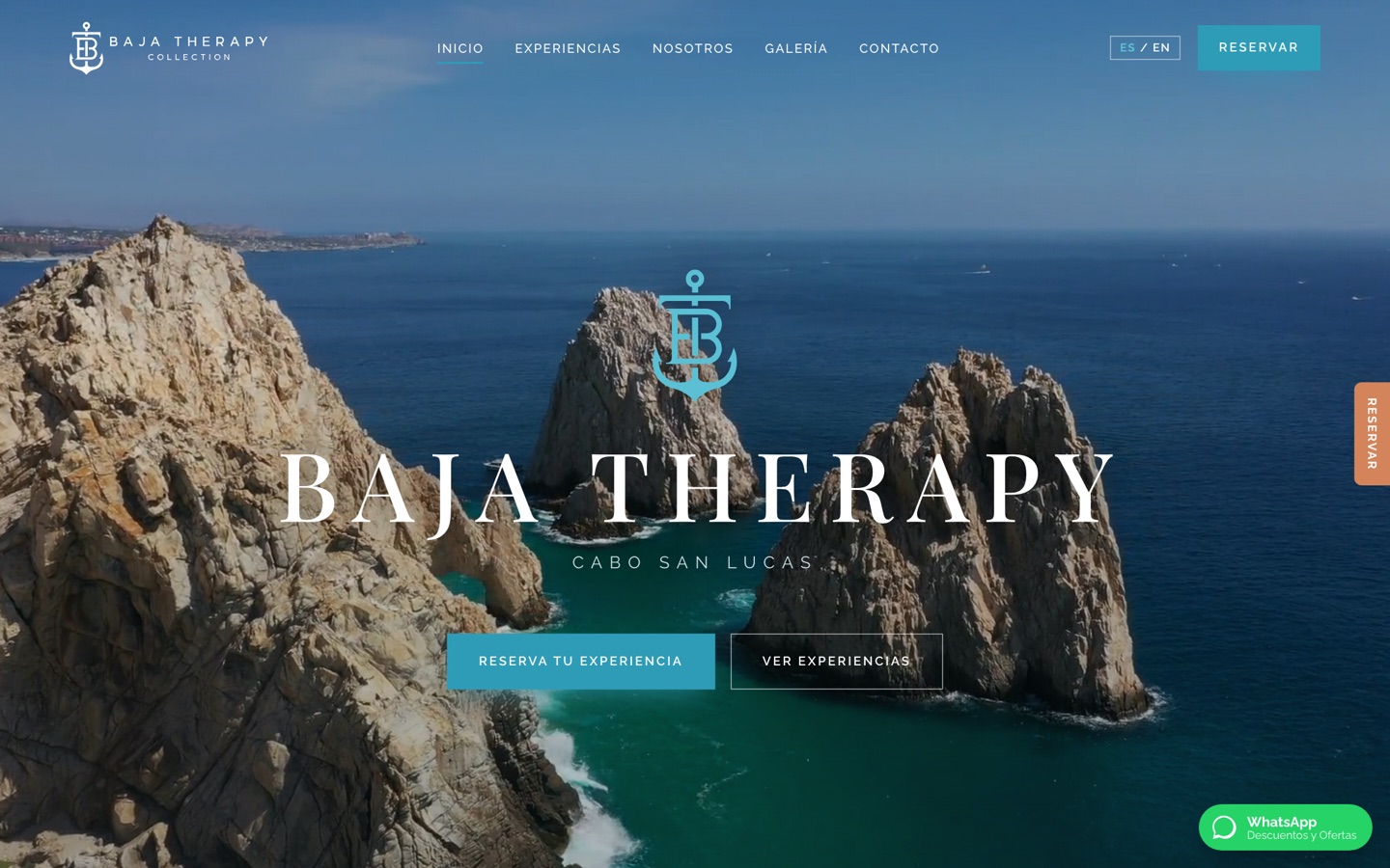 Sitio web de Baja Therapy Collection