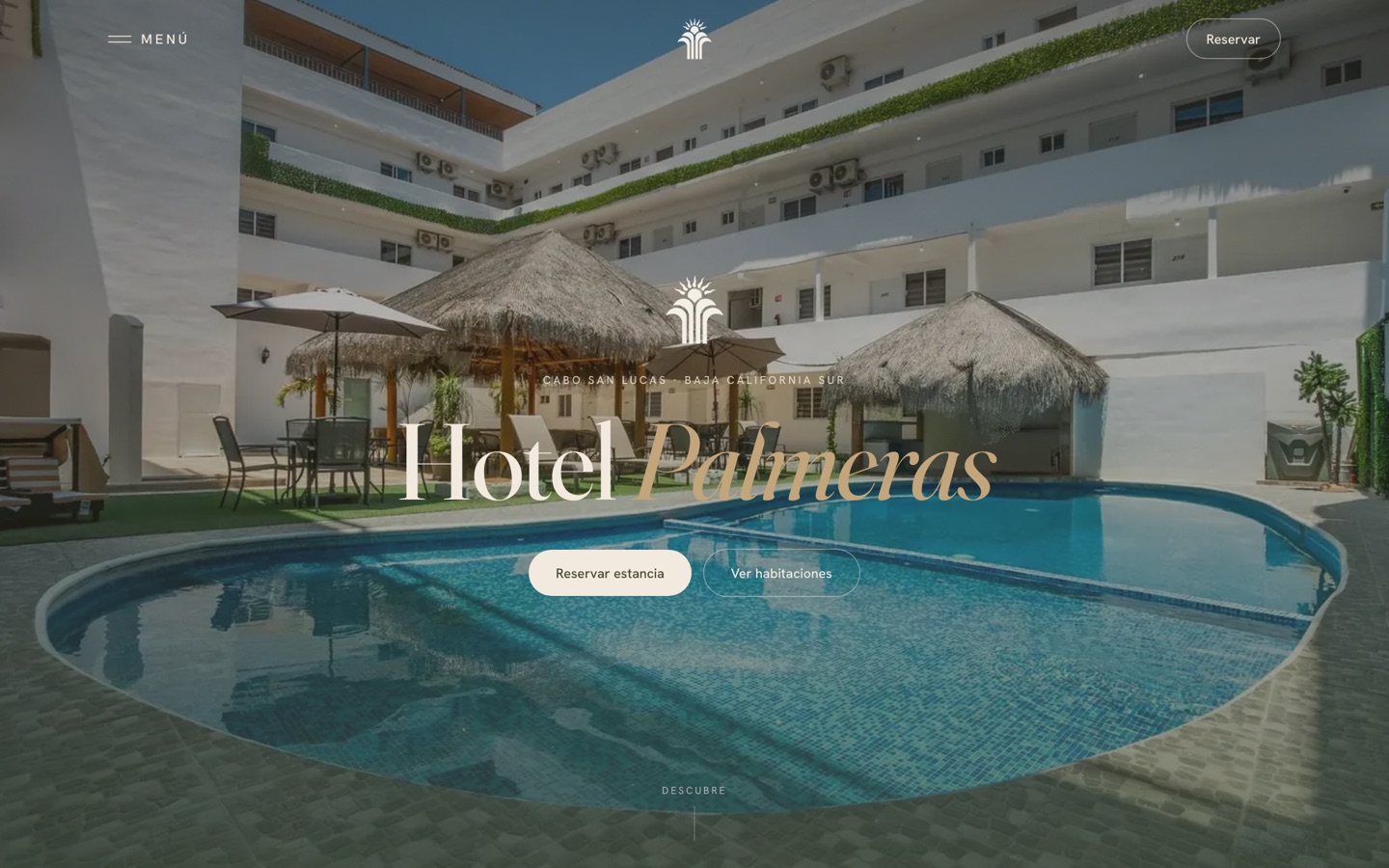 Sitio web de Hotel Palmeras